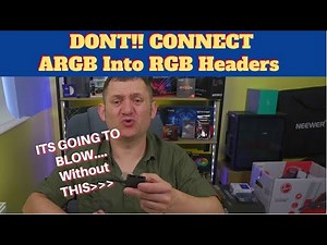DONT!! CONNECT ARGB INTO RGB HEADER