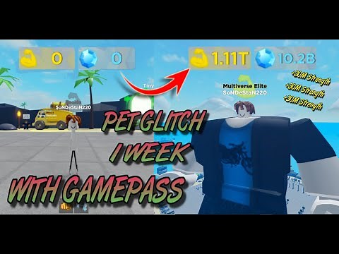 💪Muscle Legends - Boosting Strenght from 0 to 1 Trillion - With Gamepass