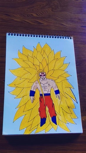 Drawing of Super Saiyan Infinite Goku#anime #art #shorts