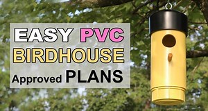 Bird House Design PLANS (DIY PVC Hanging Bird Box) - Free Printables, Lettering, SVG Files, Tools & Apps