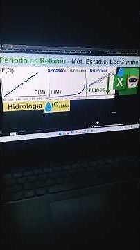 Periodo de Retorno Hidrologico de un Rio Metodo LogGumbel Excel #hidrologia #hidráulica #ingenieria
