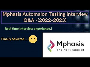 Mphasis Automation Testing interview questions for experienced