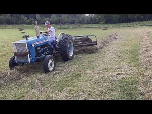 Hay baling time part 20 more square bale and Ford tractor power