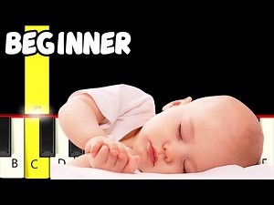 Brahms’ Lullaby - Fast and Slow (Easy) Piano Tutorial (Melody only) - Beginner - Videos For Kids