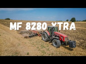 Déchaumage Massey Ferguson 8280 X Grégoire Besson 6 mètres !