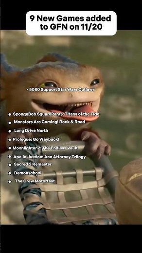 9 New Games Added to GeForce Now