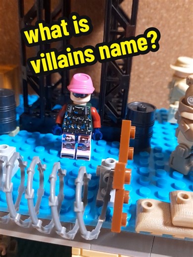 my new Military Base MOC with LEGO, will use this for my next animation as base to attack and catch the very dangerous criminal in pink hat! maybe you have a name idea for him 😅 #lego #legotok #legomoc #legoanimation