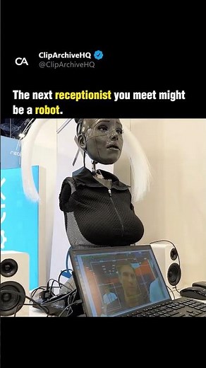 These AI Robots Can Run a Front Desk #shorts