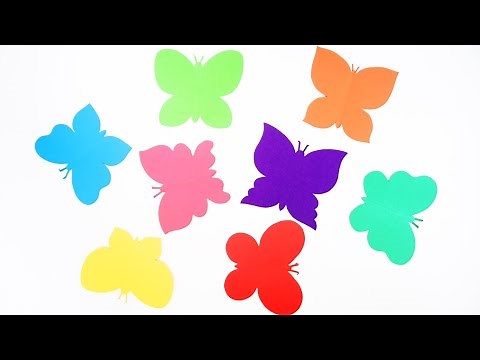 8 Simple and Attractive Paper Butterfly Shapes | DIY paper butterfly making ideas