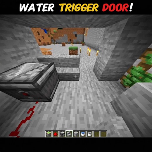1 Water Bucket = 1 Secret Base! 🌊🏠#MinecraftCreative #GamerLife