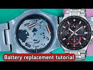How to replace the battery on Casio Edifice EQS-920
