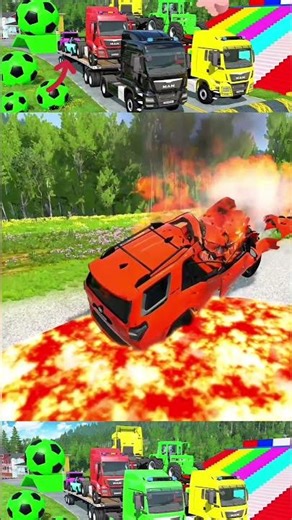 Flatbed Truck McQueen | Epic EuropeRoad Adventure & BeamNG. Drive