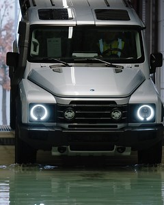 The final stage of building the INEOS #Grenadier in our Hambach factory – the watertightness tests. #Hambach #HambachFrance #Factory #INEOSGrenadier #4x4 | INEOS Grenadier