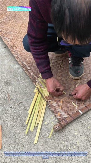 Woven Renewal: How Bamboo Strips Breathe New Life into a Damaged Mat