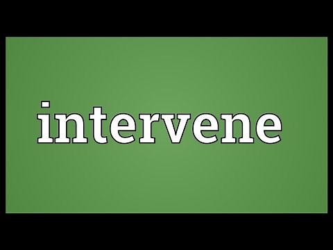 Intervene Meaning