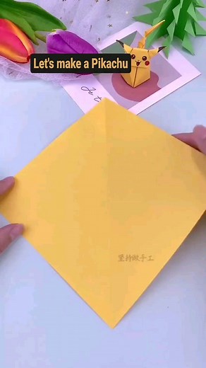 Inkpresso Studio ️ on Instagram: "Let's Make a Pikachu . Follow me for more . #art #craft #cute #paper #craftideas #pikachu #growth #reach #reelsitfeelsit"