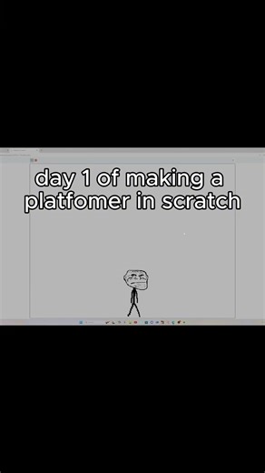 day 1 of making a platformer on scratch