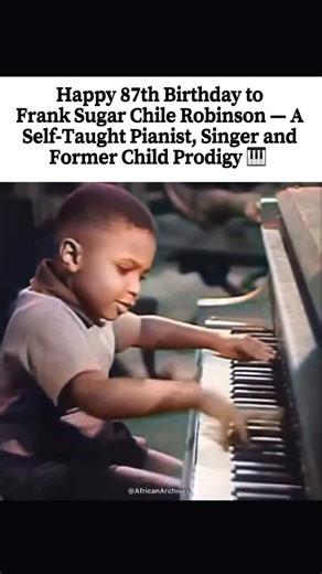 EMP PRESS on Instagram: "Born on December 28, 1938, Sugar Chile Robinson was a once-in-a-generation prodigy. A self-taught piano player by just 18 months old, he went on to make history as one of the first African-American child stars in the U.S. By age seven, he had already performed at the White House for President Harry Truman, becoming the first African-American child invited to do so. Touring with the Count Basie Orchestra, topping Billboard charts, and appearing on film and television, his