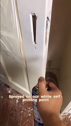 Fixing a Damaged Door Lock Area — Looks New, Works Perfectly!#DoorRepair #WoodworkingFix #diy