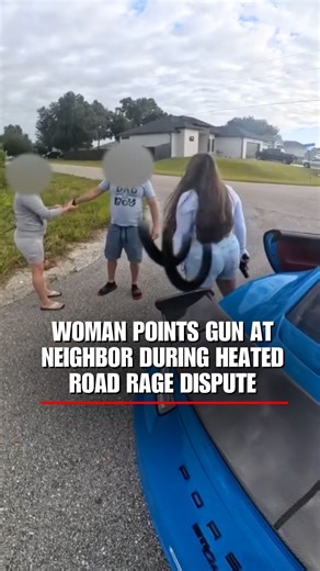 ‘CALL THE COPS’: Deputies say a Florida woman drove at her neighbor and pulled a gun during a road rage dispute, landing her with three counts of aggravated assault. | Fox News