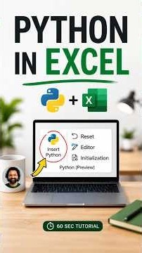Use Python INSIDE Excel (No Coding Required!) 🐍📊 #shorts