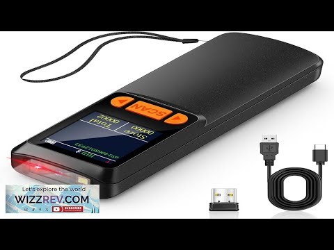 KUIIYER Mini Bluetooth Barcode Scanner Wireless 2D QR 1D Bar Code Scanners