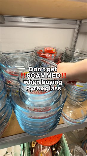 Food Inbox 🍜 Kat and Alex on Instagram: "Don’t get scammed when buying glass Pyrex dishes‼️‼️ Did you know that there’s 2 different types of Pyrex? The upper case “PYREX”is made from borosilicate and is more durable 💪🏼 Whereas the lowercase “pyrex” is made of soda lime glass and is more likely to shatter with extreme temperature changes 😨 Always buy the PYREX if you can! #pyrex #cookingtips #sydneyfood"