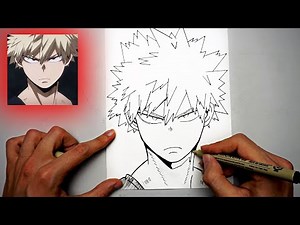 How to Draw Bakugou Katsuki Step By Step Easy- My Hero Academia