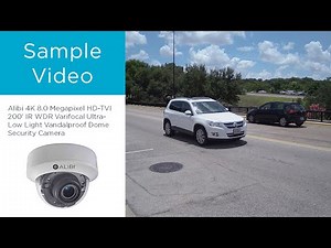 Alibi 4K 8.0 Megapixel HD-TVI 200' IR WDR Varifocal Ultra-Low Light Vandalproof Dome Security Camera