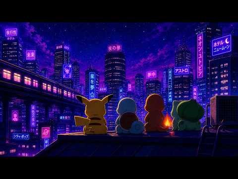 Pokémon City Pop Lofi | 🌃 Neon Night Beats for Study & Focus 🎹