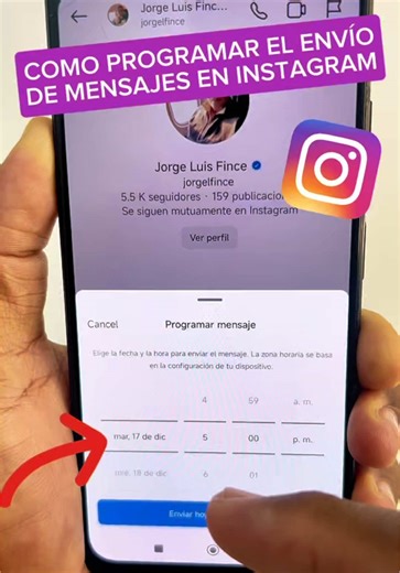 Cómo programar mensajes privados en Instagram