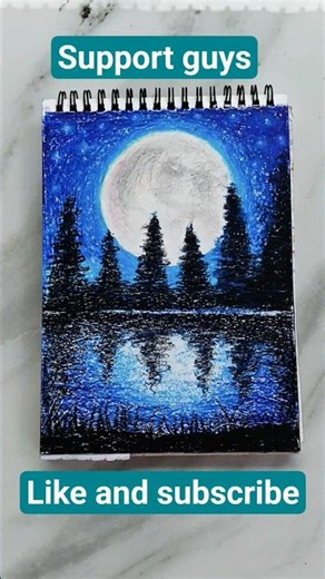 how to draw easy landscape for beginners| #trending #art #drawing #likeandsubscribe #shorts #viral