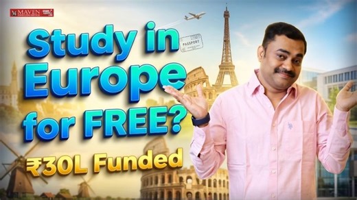 Erasmus Mundus Scholarship Explained (₹30L Funding + ₹1.25L/Month) | Maven Consulting Services