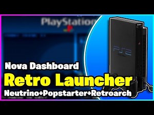 Retro Launcher para PS2! Nova interface para jogos do Neutrino (PS2), Popstarter (PS1) e Retroarch!