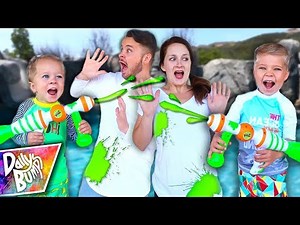 We found SLIME Water Blasters! Super Easy Slime Recipe!