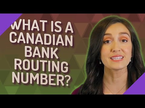 What is a Canadian bank routing number?