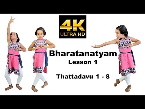 Bharatanatyam Thattadavu 1 to 8 | Bharatnatyam steps | Lesson 1 | tatta adavu | LearnWithPari
