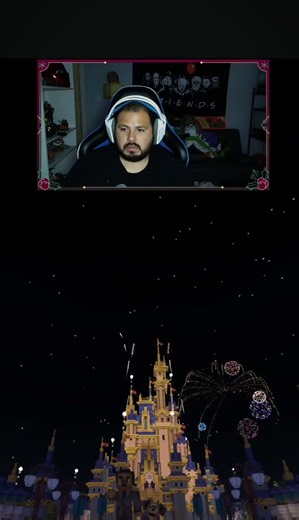 Disney World Magic Kingdom Fireworks Minecraft #minecraft #disney #disneyminecraft