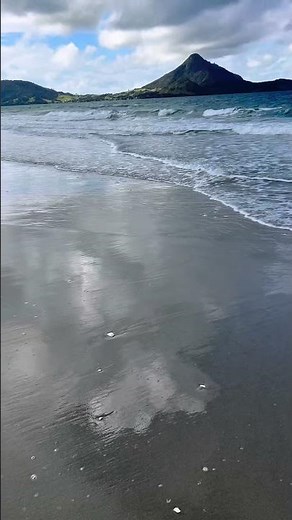 Dramatic Black Sand Beach Waves Pure Nature Sounds Deep Sleep #oceanasmr #relaxation #sleepaid