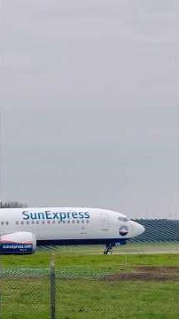 SunExpress Boeing 737 Powerful Takeoff 🔥✈️ #aviationspotter26 #shortvideo