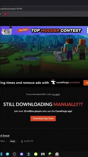 HOW TO GET THE COLD SWEAT MOD FOR MINECRAFT EASILY