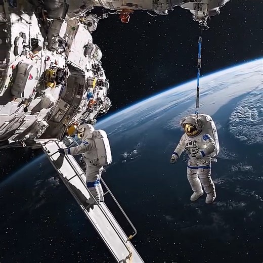 41K views · 891 reactions | Astronauts floating outside the spacecraft in deep space! | Space Voyager | Facebook