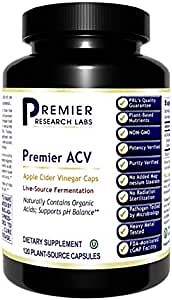 Premier Research Labs Apple Cider Vinegar Capsules - ACV Capsules, Apple Cider Vinegar Pills, Supplement for Digestion, pH Balance, Microbiome Health for Women and Men - 150 Vegetarian Capsules