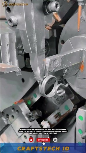 Spring Making Machine | High-Speed Precision Coil Production ⚙️ #machine #factory