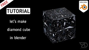 Creating a diamond cube in Blender