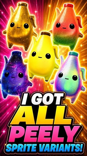 I GOT EVERY Peely Sprite Variant! 😱 #fortnite #shorts