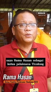 Rama Hasan, panitia pelaksana perjalanan thudong 2025, berkisah tentang perjalanan Bhikkhu Thudong dari Thailand, Malaysia, sampai Subang, Rabu, 23 April 2025. | BuddhaZine