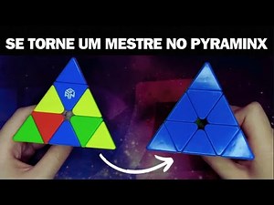 Como MONTAR o PYRAMINX pelo Método BÁSICO + Algoritmos AVANÇADOS L4E - PASSO A PASSO COMPLETO