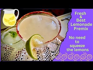 Homemade Lemonade mix refreshing summer sips