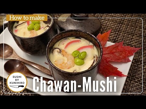 How to make delicious Chawanmushi (Japanese steamed egg custard dish) Step by step guide.
